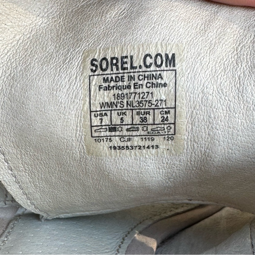 Sorel Women’s Nadia Lace Heeled Sandal in Ancient Fossil Size 7 - Picture 9 of 9
